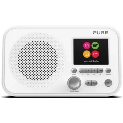 Pure - Elan IR3 - White - Portable Internet Radio with Spotify Connect - Colour Display - High Quality Digital Radio - Avvenice^ Audio
