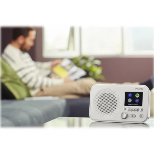 Pure - Elan IR3 - White - Portable Internet Radio with Spotify Connect - Colour Display - High Quality Digital Radio - Avvenice^ Audio