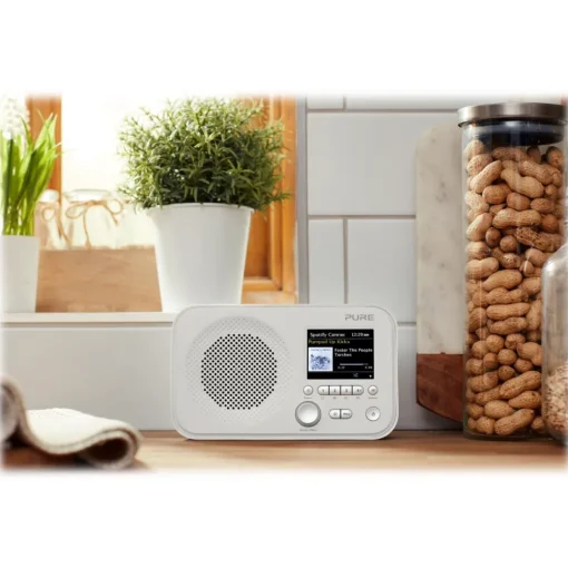 Pure - Elan IR3 - White - Portable Internet Radio with Spotify Connect - Colour Display - High Quality Digital Radio - Avvenice^ Audio