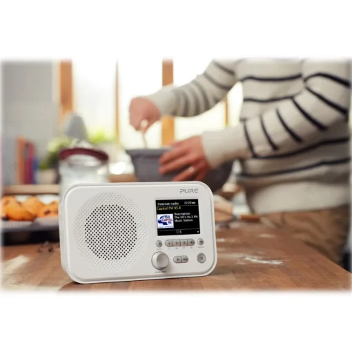 Pure - Elan IR3 - White - Portable Internet Radio with Spotify Connect - Colour Display - High Quality Digital Radio - Avvenice^ Audio