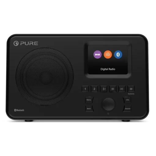 Pure - Elan One - Black - Portable DAB+ Radio with Bluetooth - High Quality Digital Radio - Avvenice^ Audio