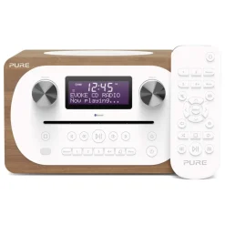 Pure - Evoke C-D4 - Walnut - Compact All-in-One Music System with Bluetooth - High Quality Digital Radio - Avvenice^ Audio