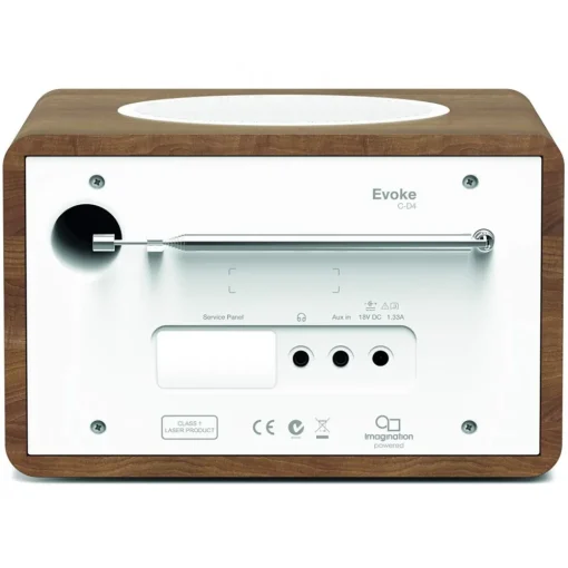 Pure - Evoke C-D4 - Walnut - Compact All-in-One Music System with Bluetooth - High Quality Digital Radio - Avvenice^ Audio