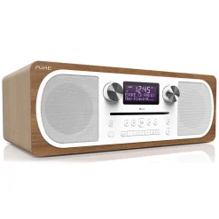 Pure - Evoke C-D6 - Walnut - Stereo All-in-One Music System with Bluetooth - High Quality Digital Radio - Avvenice^ Audio