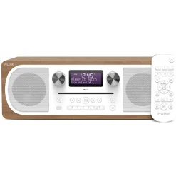 Pure - Evoke C-D6 - Walnut - Stereo All-in-One Music System with Bluetooth - High Quality Digital Radio - Avvenice^ Audio