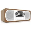 Pure - Evoke C-F6 - Walnut - Stereo All-in-One Music System with Bluetooth - High Quality Digital Radio - Avvenice^ Audio
