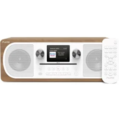 Pure - Evoke C-F6 - Walnut - Stereo All-in-One Music System with Bluetooth - High Quality Digital Radio - Avvenice^ Audio