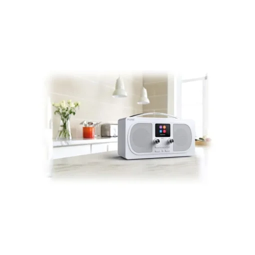 Pure - Evoke H6 - Prestige Edition - White - Portable DAB/DAB+ and FM Radio with Bluetooth - High Quality Digital Radio - Avvenice^ Audio