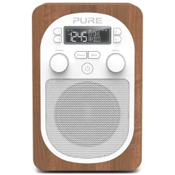 Pure - Evoke H2 - Walnut - Compact, Portable DAB Digital Radio with FM - High Quality Digital Radio - Avvenice