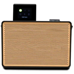 Pure - Evoke Play - Coffee Black Cherry Wood Grill - Wood Edition Portable DAB+ Radio Bluetooth - High Quality Digital Radio - Avvenice