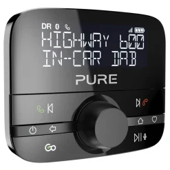 Pure - Highway 600 - In-Car Audio Adapter with DAB, Bluetooth Music and Hands-Free Calling - High Quality Digital Radio - Avvenice