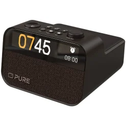 Pure - Moment Charge - The Ambient Sleep Companion with Wireless Charging - Coffee Black - High Quality Digital Radio - Avvenice^ Audio
