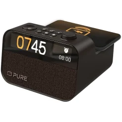Pure - Moment Charge - The Ambient Sleep Companion with Wireless Charging - Coffee Black - High Quality Digital Radio - Avvenice^ Audio