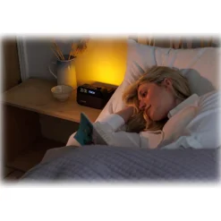 Pure - Moment Charge - The Ambient Sleep Companion with Wireless Charging - Coffee Black - High Quality Digital Radio - Avvenice^ Audio