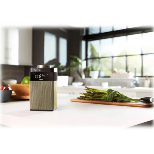 Pure - Pop Midi S - Gold - Compact and Portable DAB/DAB+/FM Radio with Bluetooth - High Quality Digital Radio - Avvenice^ Audio