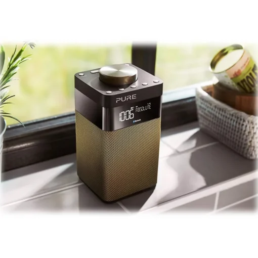 Pure - Pop Midi S - Gold - Compact and Portable DAB/DAB+/FM Radio with Bluetooth - High Quality Digital Radio - Avvenice^ Audio