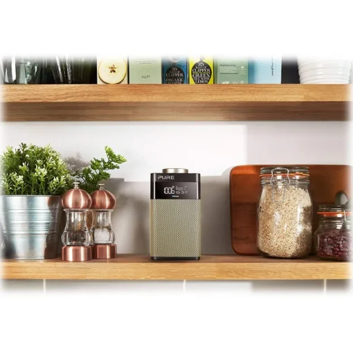 Pure - Pop Midi S - Gold - Compact and Portable DAB/DAB+/FM Radio with Bluetooth - High Quality Digital Radio - Avvenice^ Audio