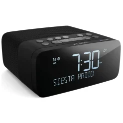 Pure - Siesta Rise S - Graphite - Bedside DAB+/FM Alarm Clock Radio with Bluetooth - High Quality Digital Radio - Avvenice^ Audio