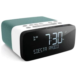 Pure - Siesta Rise S - Mint - Bedside DAB+/FM Alarm Clock Radio with Bluetooth - High Quality Digital Radio - Avvenice^ Audio