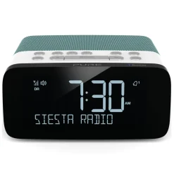 Pure - Siesta Rise S - Mint - Bedside DAB+/FM Alarm Clock Radio with Bluetooth - High Quality Digital Radio - Avvenice^ Audio