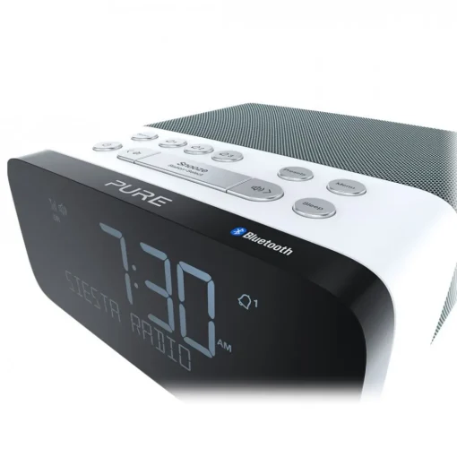 Pure - Siesta Rise S - Mint - Bedside DAB+/FM Alarm Clock Radio with Bluetooth - High Quality Digital Radio - Avvenice^ Audio