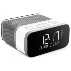 Pure - Siesta S6 - Polar - Premium DAB+/FM Alarm Clock Radio with Bluetooth and CrystalVue+ - High Quality Digital Radio - Avvenice^ Audio