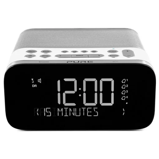 Pure - Siesta S6 - Polar - Premium DAB+/FM Alarm Clock Radio with Bluetooth and CrystalVue+ - High Quality Digital Radio - Avvenice^ Audio