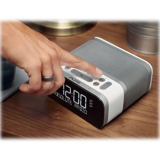 Pure - Siesta S6 - Polar - Premium DAB+/FM Alarm Clock Radio with Bluetooth and CrystalVue+ - High Quality Digital Radio - Avvenice^ Audio