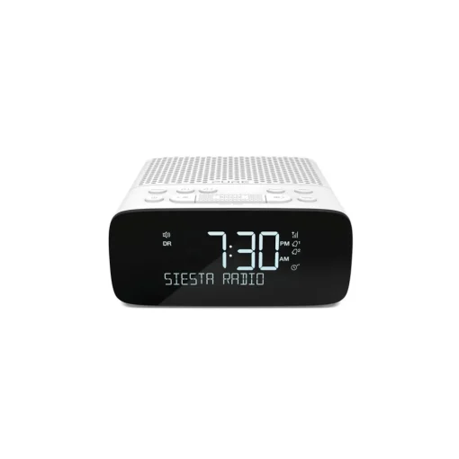 Pure - Siesta S2 - White - Digital and FM Alarm Clock Radio with CrystalVue Display - High Quality Digital Radio - Avvenice^ Audio