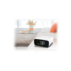 Pure - Siesta S2 - White - Digital and FM Alarm Clock Radio with CrystalVue Display - High Quality Digital Radio - Avvenice^ Audio