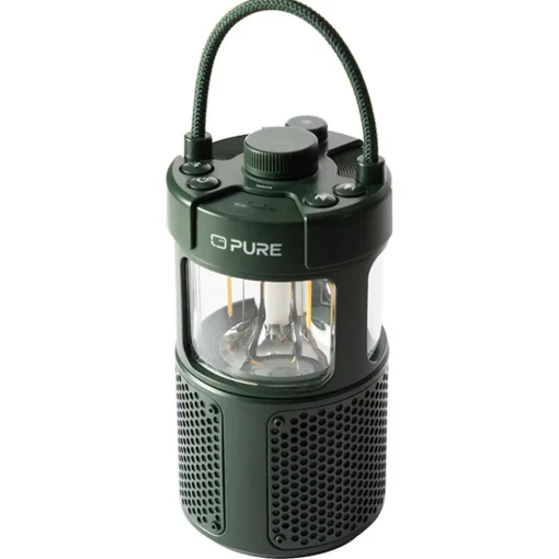 Pure - Woodland Glow - Waterproof Outdoor Speaker with Led Lamp - High Quality Digital Radio - Avvenice^ Audio