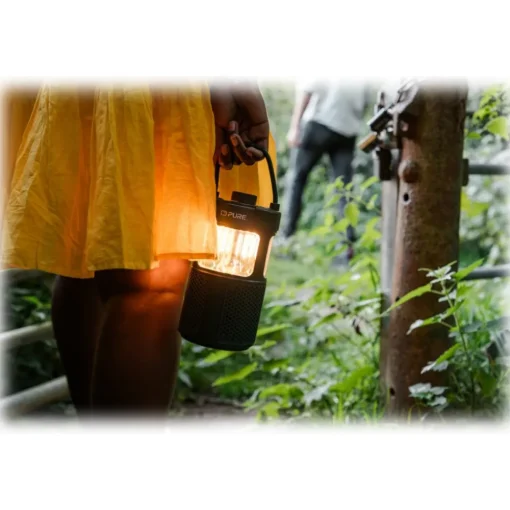 Pure - Woodland Glow - Waterproof Outdoor Speaker with Led Lamp - High Quality Digital Radio - Avvenice^ Audio