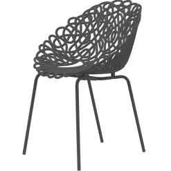 Qeeboo - Bacana Chair Indoor/Outdoor Set of 2 Pieces - Black - Chair by Estudio Campana - Furnishing - Home - Avvenice