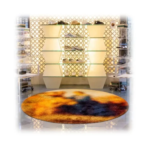 Qeeboo - Carpet Blur Round - Round - Carpet by Stefano Giovannoni - Furnishing - Home - Avvenice^ Furnishings