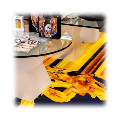 Qeeboo - Carpet Glitch Yellow Rectangular - Rectangular - Carpet by Richard Hutten - Furnishing - Home - Avvenice^ Furnishings