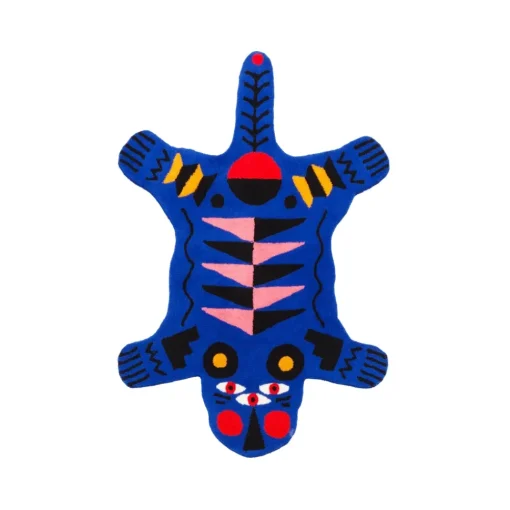 Qeeboo - Carpet Oggian Blue Panther L (Shaped) - Carpet by Marco Oggian - Furnishing - Home - Avvenice^ Furnishings