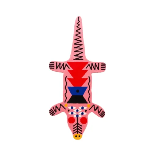 Qeeboo - Carpet Oggian Crocopink M (Shaped) - Carpet by Marco Oggian - Furnishing - Home - Avvenice