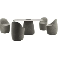 Qeeboo - Cobble Chair - Grey Mix - Chair by Elisa Giovannoni - Furnishing - Home - Avvenice^ Furnishings