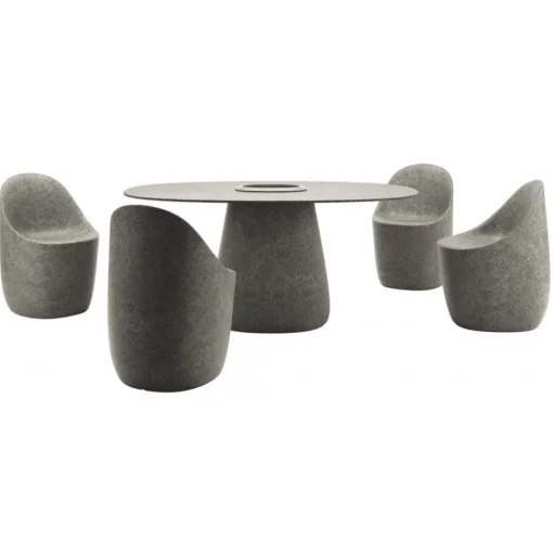 Qeeboo - Cobble Chair - Grey Mix - Chair by Elisa Giovannoni - Furnishing - Home - Avvenice^ Furnishings