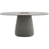 Qeeboo - Cobble Table 160 cm Stoneware Bucket - Grey Mix - Table by Elisa Giovannoni - Furnishing - Home - Avvenice