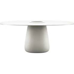 Qeeboo - Cobble Table 190 HPL Bucket - White Warm - Table by Elisa Giovannoni - Furnishing - Home - Avvenice