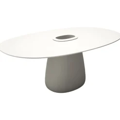 Qeeboo - Cobble Table 190 HPL Bucket - White Warm - Table by Elisa Giovannoni - Furnishing - Home - Avvenice