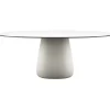 Qeeboo - Cobble Table Top 190 cm HPL - Warm White Black Stratified - Table by Elisa Giovannoni - Furnishing - Home - Avvenice^ Furnishings