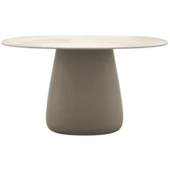 Qeeboo - Cobble Table Top 135 cm Stoneware - Ivory - Table by Elisa Giovannoni - Furnishing - Home - Avvenice^ Furnishings