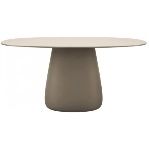 Qeeboo - Cobble Table Top 160 cm HPL - White Warm - Table by Elisa Giovannoni - Furnishing - Home - Avvenice^ Furnishings
