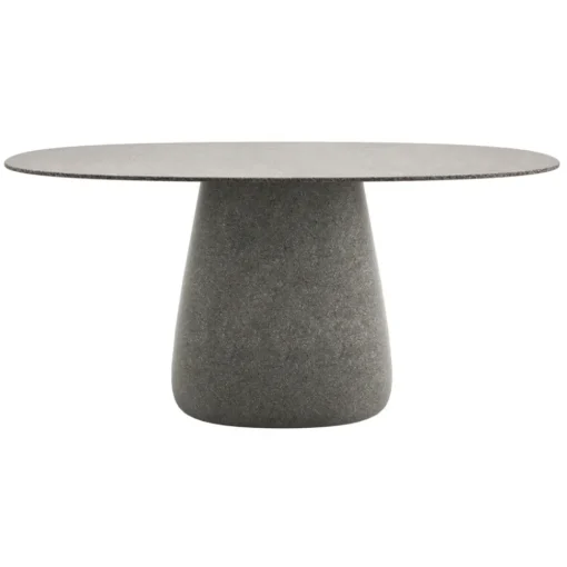 Qeeboo - Cobble Table Top 160 cm Stoneware - Grey Mix - Table by Elisa Giovannoni - Furnishing - Home - Avvenice^ Furnishings