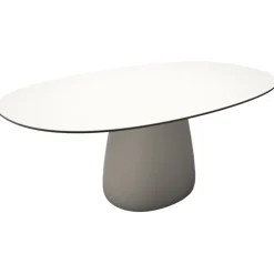 Qeeboo - Cobble Table Top 190 cm HPL - Warm White Black Stratified - Table by Elisa Giovannoni - Furnishing - Home - Avvenice^ Furnishings
