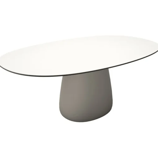 Qeeboo - Cobble Table Top 190 cm HPL - Warm White Black Stratified - Table by Elisa Giovannoni - Furnishing - Home - Avvenice^ Furnishings