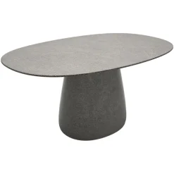 Qeeboo - Cobble Table Top 160 cm Stoneware - Grey Mix - Table by Elisa Giovannoni - Furnishing - Home - Avvenice^ Furnishings