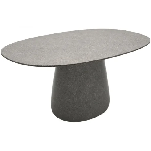 Qeeboo - Cobble Table Top 160 cm Stoneware - Grey Mix - Table by Elisa Giovannoni - Furnishing - Home - Avvenice^ Furnishings